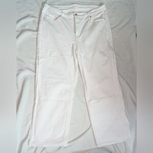 White Extra High-Waisted Wide Leg Jeans